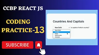 Capitals App Coding Practice 13 REACT JS NxtWave CCBP 4 0