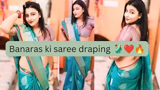 mastering fashion modern banarasi saree styles ultra low waist saree draping 