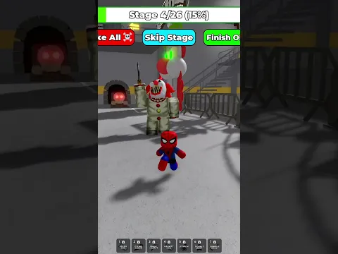 Spiderman vs CARNIVAL CLOWN PRISON RUN #roblox #shorts