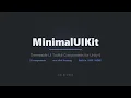 MinimalUIKit Unity UI Toolkit Kit with One-Click Theming
