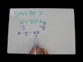 Solving Literal Equations Tutorial