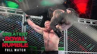 FULL MATCH Brock Lesnar vs Roman Reigns Universal Title Steel Cage Match Greatest Royal Rumble