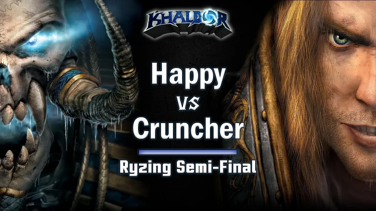 ► WarCraft 3 - Happy (UD) vs. Cruncher (HU) - Ryzing Cup #6