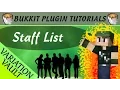 Staff List Display staff names Minecraft Bukkit Plugin