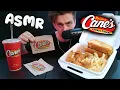 ASMR Eating Raising Cane s For The First Time Chicken Eating Sounds Mukbang
