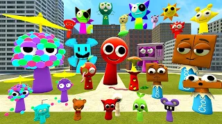 ALL NEW SPRUNKI EVOLUTION PHASES APPLE NILES CLAIRE PYRAMIXED SPRUNKI OC BIG CITY Garry S Mod 