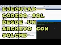 SQL Server Tutorials Running a code file with sqlcmd