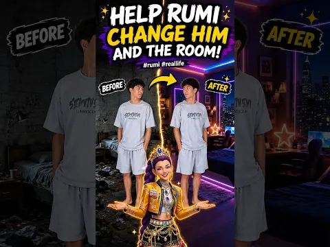 Help Rumi change him and the room. #rumi #reallife