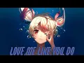 Download Lagu Nightcore Love me like you do (Lyrics)