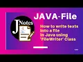 How to write texts into a file in Java using FileWriter Class