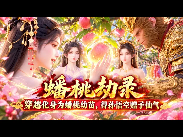 一口气看完丨蟠桃劫录丨穿越化身为蟠桃幼苗,得孙悟空赠予仙气降临天玄大陆