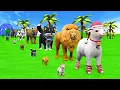 Download Lagu Long Slide Game With Cow Elephant Gorilla Hippopotamus Tiger 3d Animal Game Funny 3d Animals