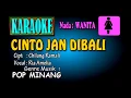 Download Lagu CINTO JAN DIBALI |Ria Amelia| KARAOKE NADA WANITA