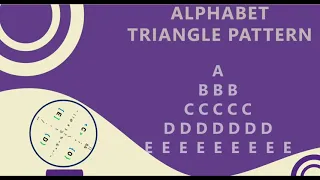 86 Alphabet Triangle Pattern without any pre-defined method using while loop in Python