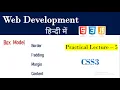 What is Box Model in CSS Lecture 5 Padding Margin Border