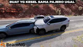 npc aja ampe kesel ketemu pajero beamng gameplay indonesia