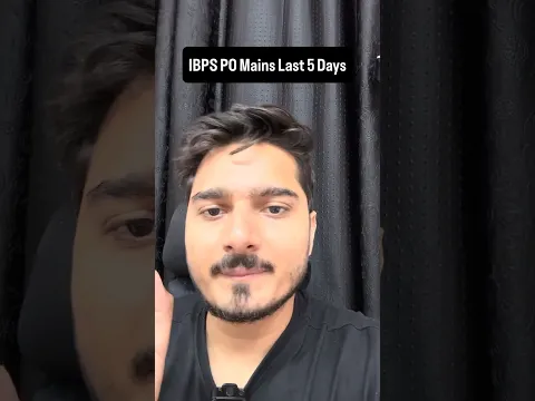 IBPS PO Mains Last 5 Days | Quant Preparation