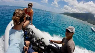 Sailing Fast in the New Catamaran, Live Music, Wet Bikinis