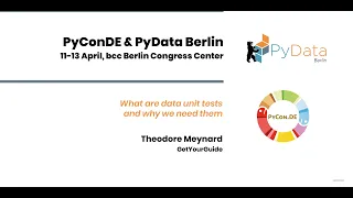 Theodore Meynard What are data unit tests and why we need them