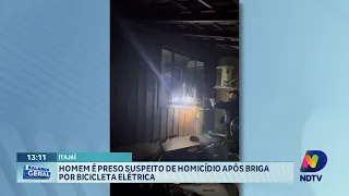 Homem é preso em Itajaí suspeito de homicídio após briga por bicicleta