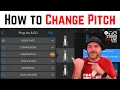 How to change the PITCH in GarageBand iOS
