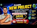 How to create a new project in Android Studio