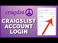 How To Login Craigslist Account 2023 Craigslist Sign In