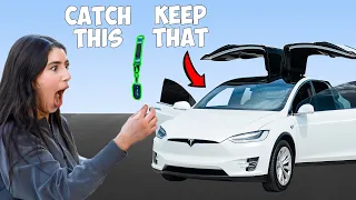 If You Catch The Keys, You Keep The Tesla!