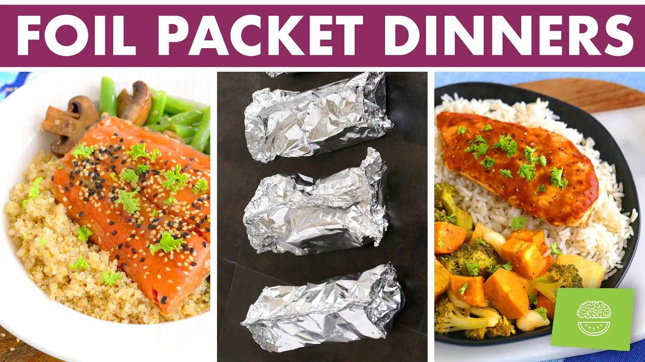 5 Healthy Foil Pack Meal Prep Dinners   How to Make Foil Packets in the Oven!