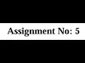 Assignment 5 Chapter 9 OOP 2 MTI University