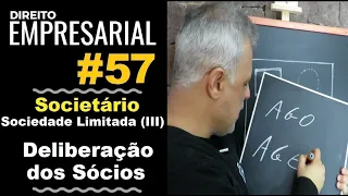 Direito Empresarial - Aula #57- Sociedade Limitada (III) - Deliberação dos Sócios