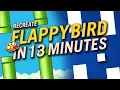 Recreate FLAPPY BIRD in just 13 MINUTES Godot Game Engine