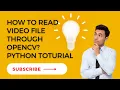 OpenCV tutorial Reading through OpenCV