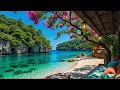 Tranquil Beach Cafe Escape Smooth Morning Jazz Gentle Ocean Sounds for Focus Peace and Energy