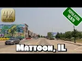 Driving Around Small Town Mattoon Illinois in 4k