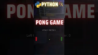 Pong Game using Python 2 player coding Scratch