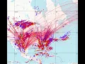 Real Time Lightning Strikes Map of the United States