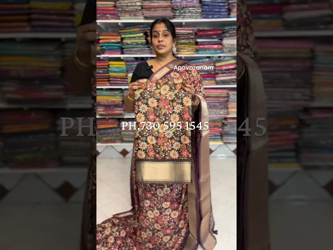 Semi Georgette saree | Apavaranam #shortsvideo #saree 
