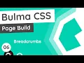 Bulma Tutorial Product Page Build - Breadcrumbs