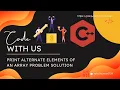 Print alternate elements of an array C By Rahul Kumar