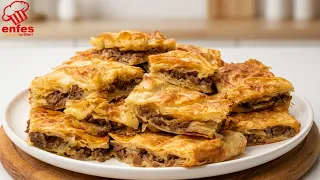 En kolayından börek 🤌Tarifi❗️HAZIR YUFKA İLE YAPABİLECEĞİNİZ EN GÜZEL KIYMALI BÖREK TARİFİ 👌💯✅