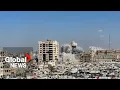 Download Lagu Video shows moment Israeli strike brings down Gaza City high-rise