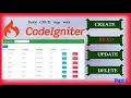 Create Crud Application in Codeigniter in urdu Hindi part-1 2021