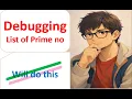 Find range of prime no using python list of prime number