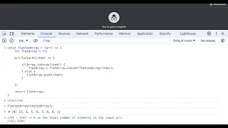 01 Flattening Nested Arrays Recursive - JavaScript by writing own function Himanshu Pandey