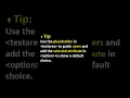 Learn Textarea Select in html