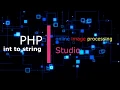 How to convert integer to string in php