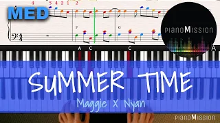 Download [Real Piano Tutorial] SUMMER TIME (麦吉Maggie x 盖盖 Nyan) with sheets MP3