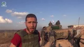 معاذ الشامي اللحظات الأولى لدخول الإقتحاميين أطراف بلدة خلصة بالمدرعات والدبابات 