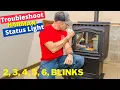 Trouble Shooting Status light 2 3 4 5 6 blinks Harman Pellet stove P series